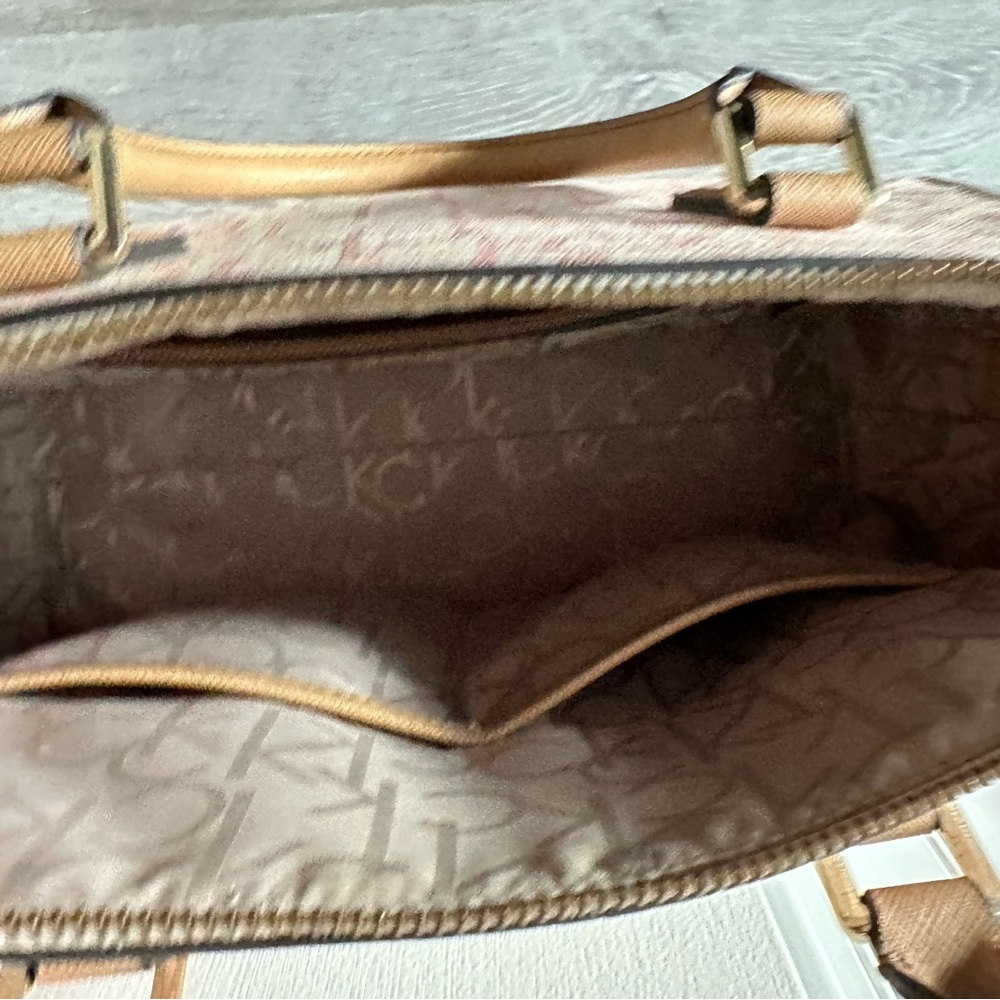Calvin Klein Beige and Pink Satchel - Picture 4 of 10